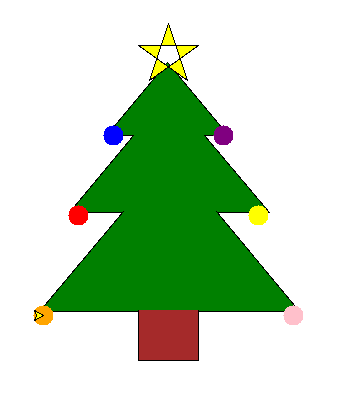 Tree with baubles